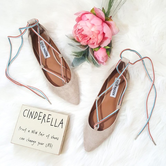 steve madden tie up flats